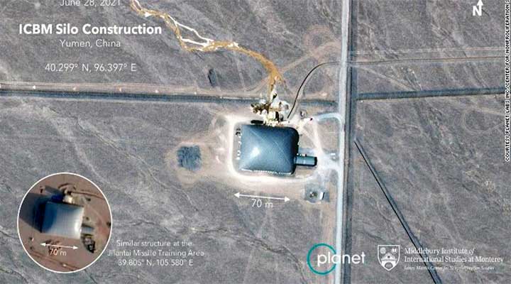 Китай строит крупнейшие базы с пусковыми шахтами для ядерных ракет на границе с Россией