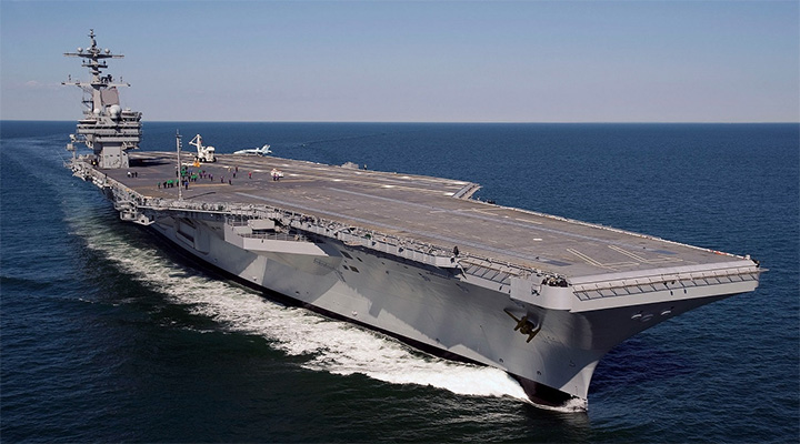 Командир авианосца USS George H. W. Bush дал понять, что готов вступить в войну против России 