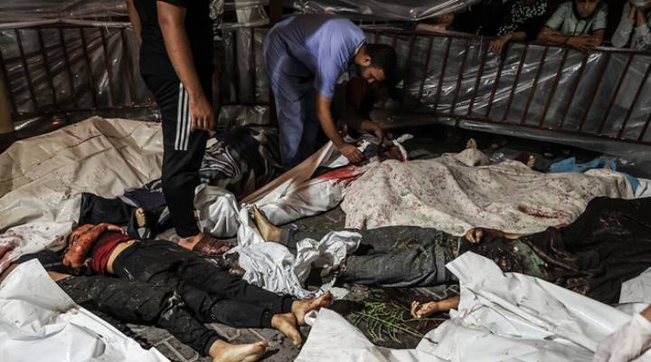Кровавая резня в Баптистском госпитале в Газе. Тысячи убиты и ранены. Большинство жертв дети